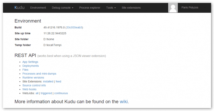 azure-web-app-kudu-site
