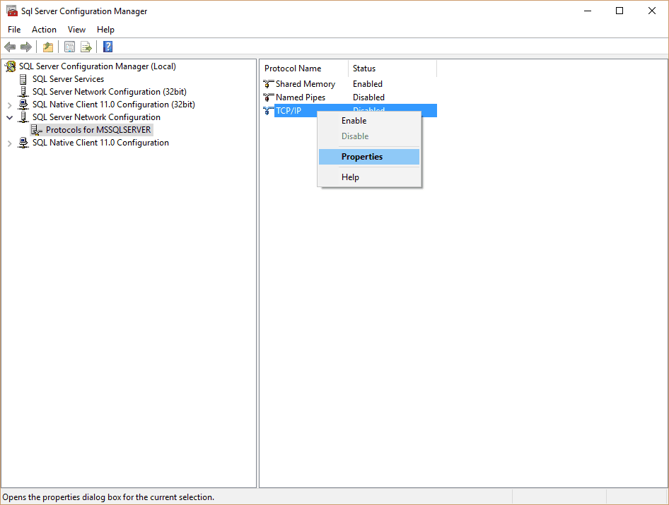 SqlServerConfiguration