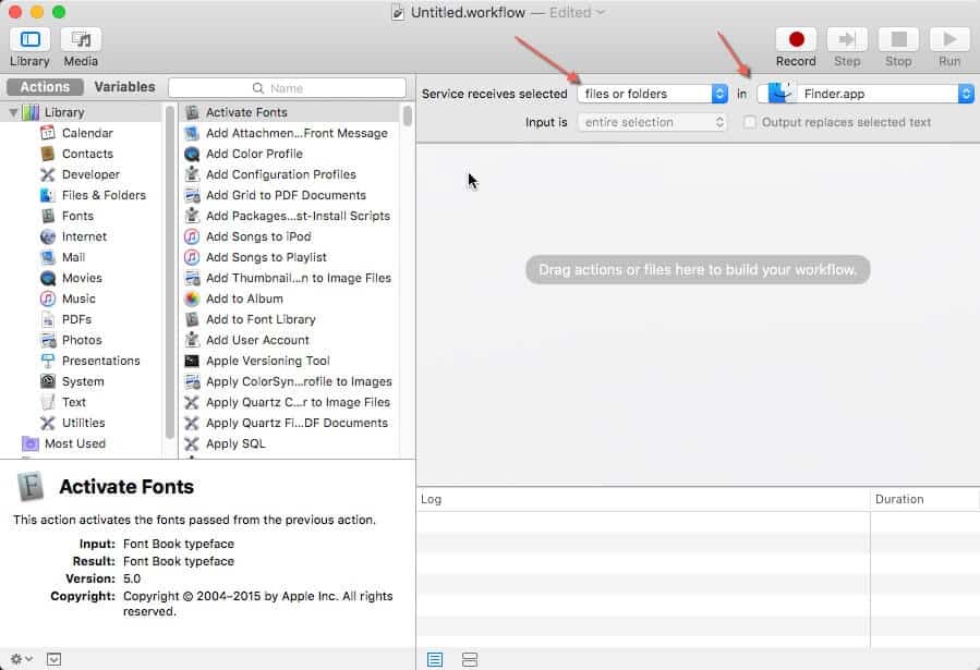 how to make a producer tag using automator mac