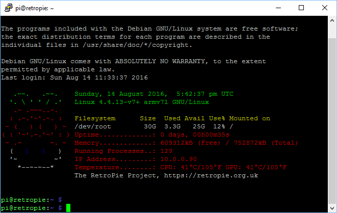 retropie ssh filezilla