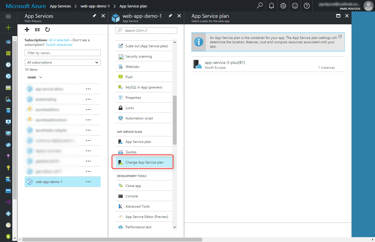 Move Azure Web Apps Between Different App Service Plans Paris Polyzos 
